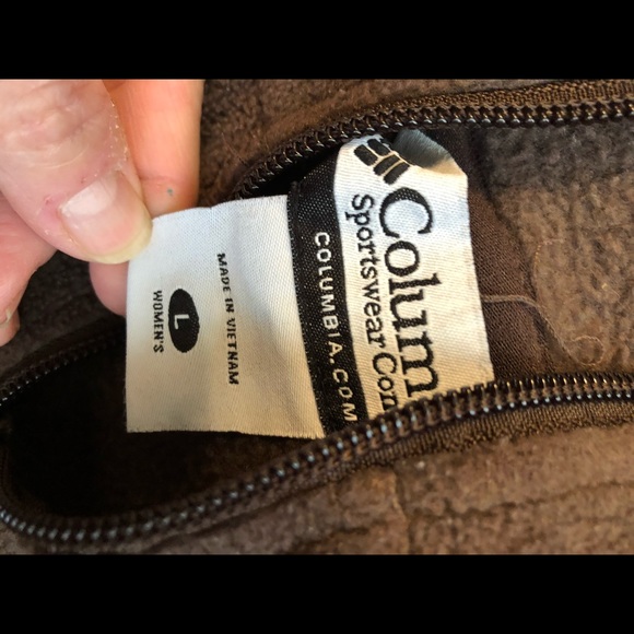 Columbia Fleece Large Light blue and brown - Picture 5 of 5